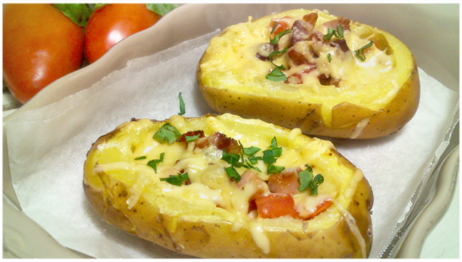 Rychlé brambory Gröstl zapečené v troubě