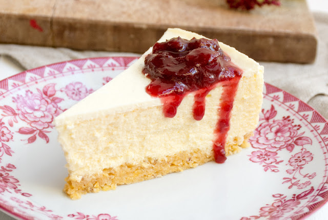 Newyorský cheesecake na kukuřičných vločkách s amarantem