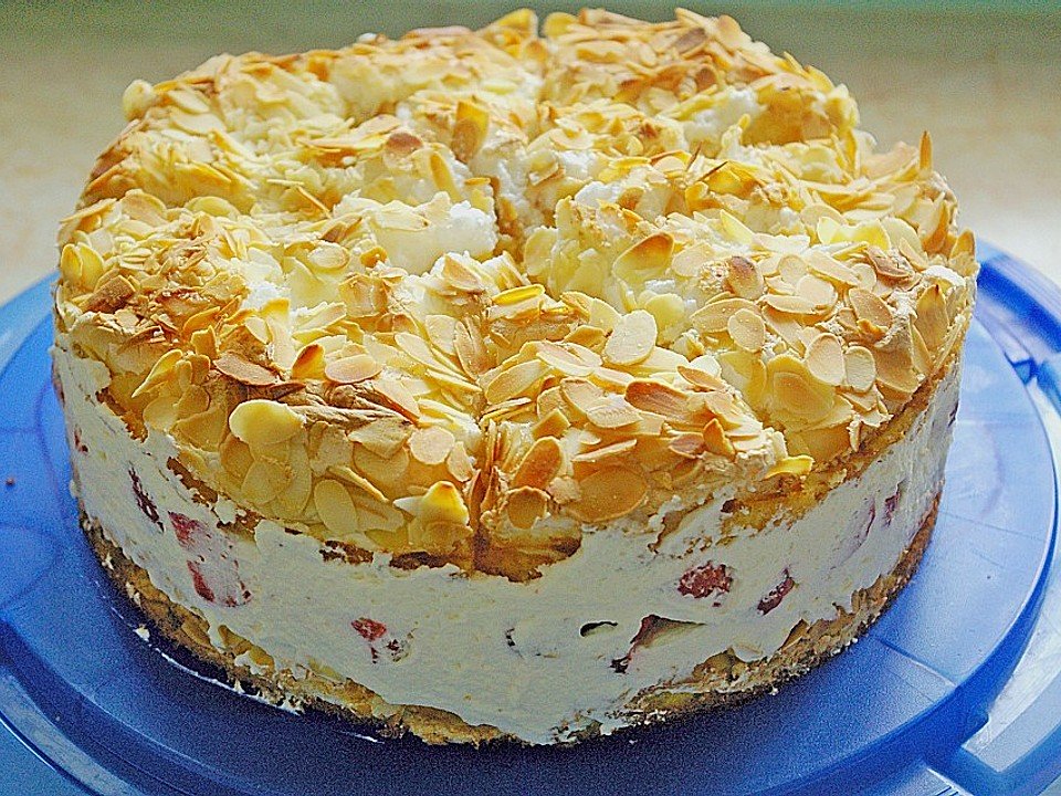 Nebeský dort s malinami