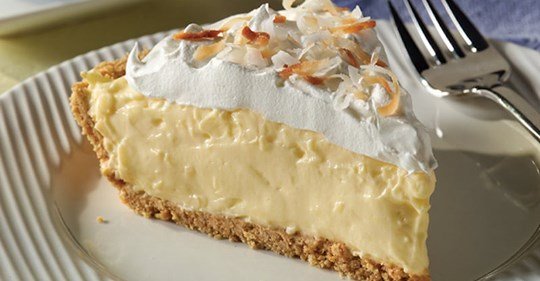 Kokosový krémový koláč