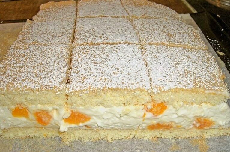 Mandarinkové tvarohové řezy se závislostí