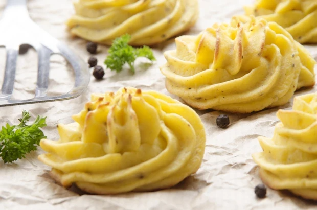 Dukátové brambory z bramborové kaše