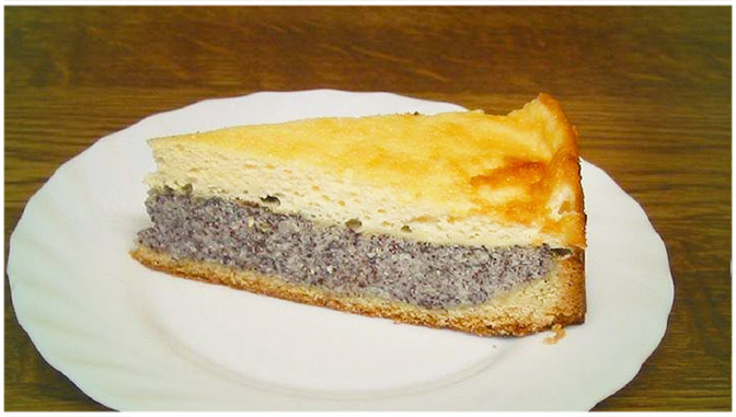 Mákový dort-sýrový koláč, rychlý a snadný na přípravu!