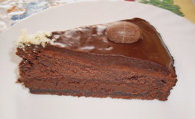 Čokoládový tvarohový koláč