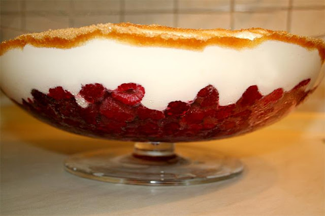 Rychlý malinový dezert