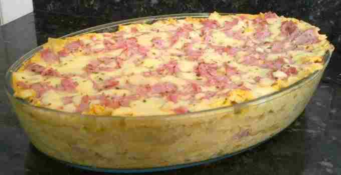 Tortellini zapečené se bešamelovou omáčkou