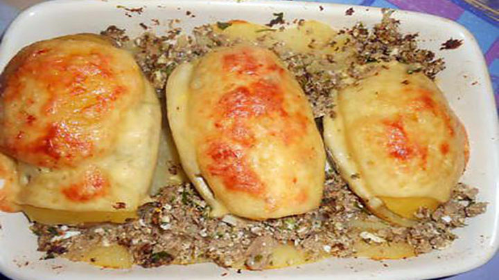 Plněné brambory (bez masa)