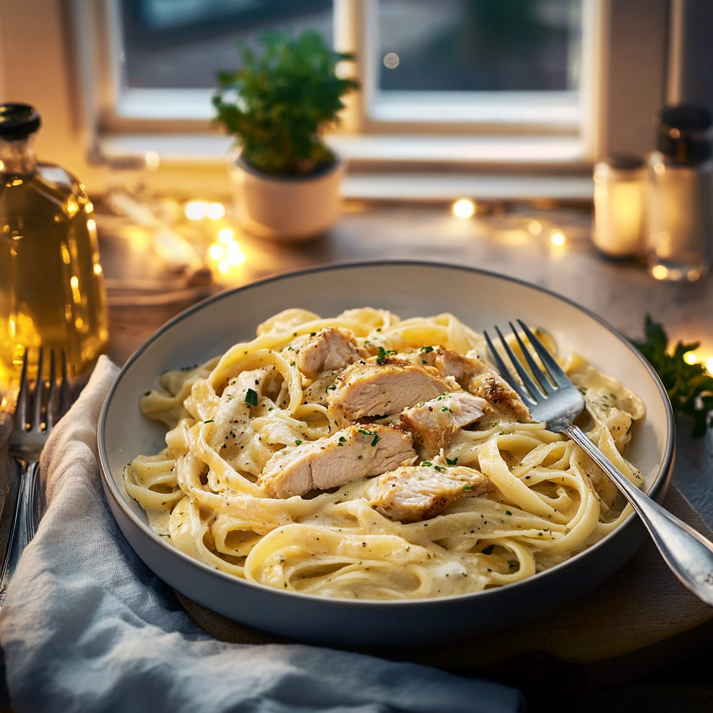 Kuřecí Fettuccine Alfredo