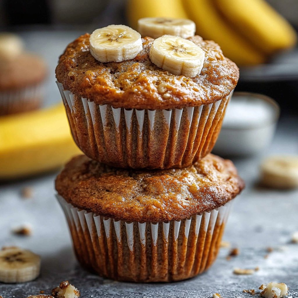 Muffiny z mandlové mouky s banány – veganské