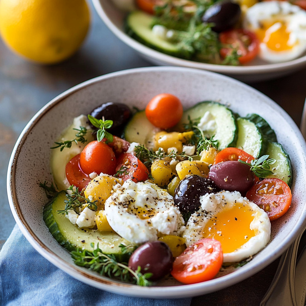 Snídaňové mísy po řecku