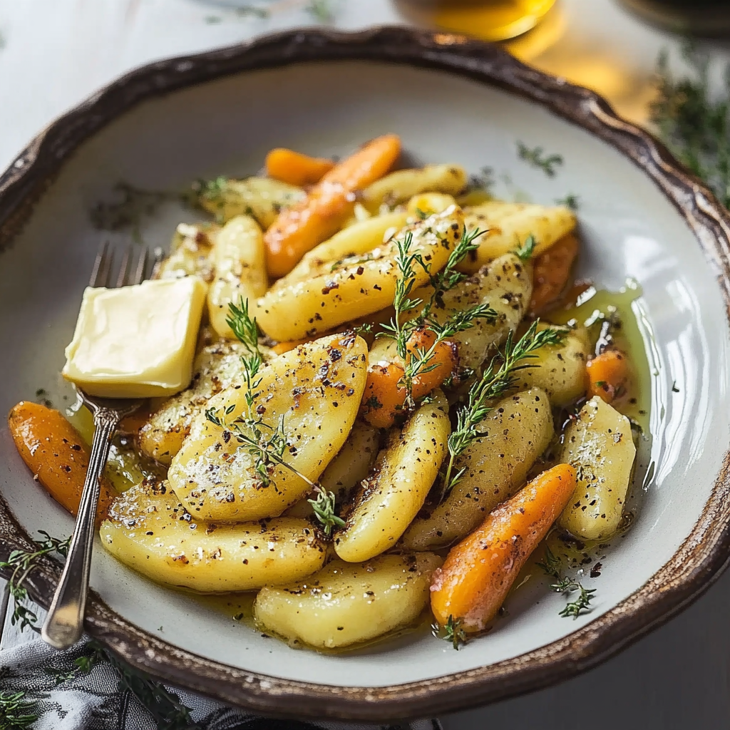 FODMAP-přátelské mrkve a pastináky s dýňovým máslem