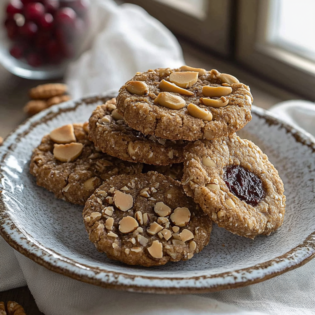 FODMAP-přátelské veganské arašídové sušenky