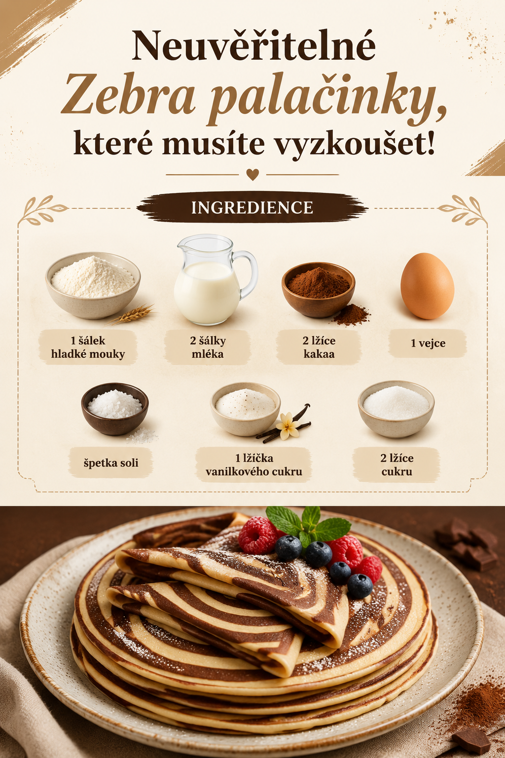 Neuvěřitelné Zebra palačinky, které musíte vyzkoušet!