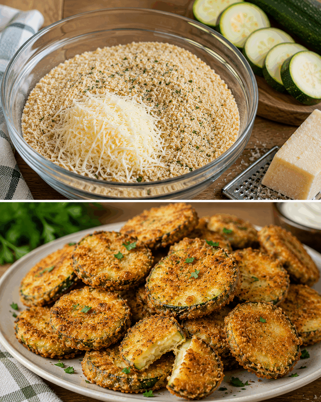 Přidejte do strouhanky tuto ingredienci. Smažená cuketa zůstane křupavá i druhý den