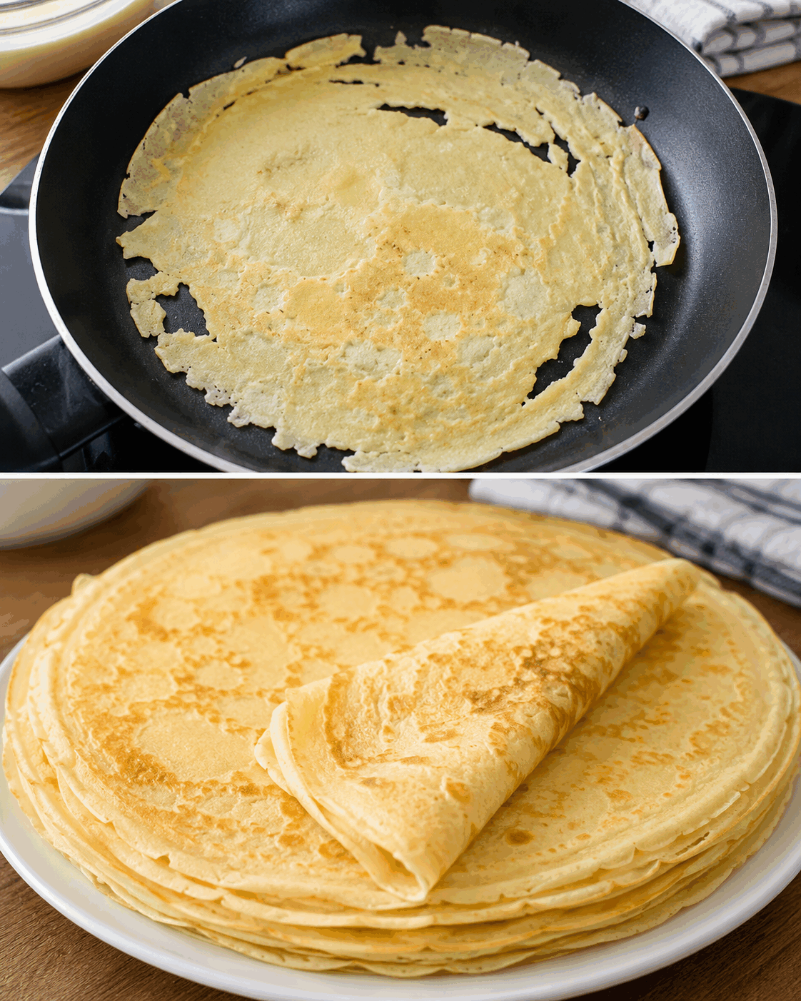 Dokonalé domácí palačinky, které se nikdy netrhají. Základní recept na tenké, jemné a vláčné palačinky