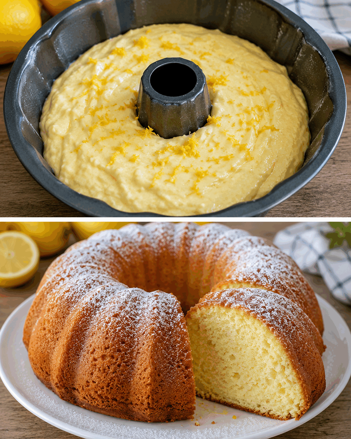 Nadýchaná citronová tvarohová bábovka, která zůstane vláčná několik dní. Recept, který si zamiluje celá rodina
